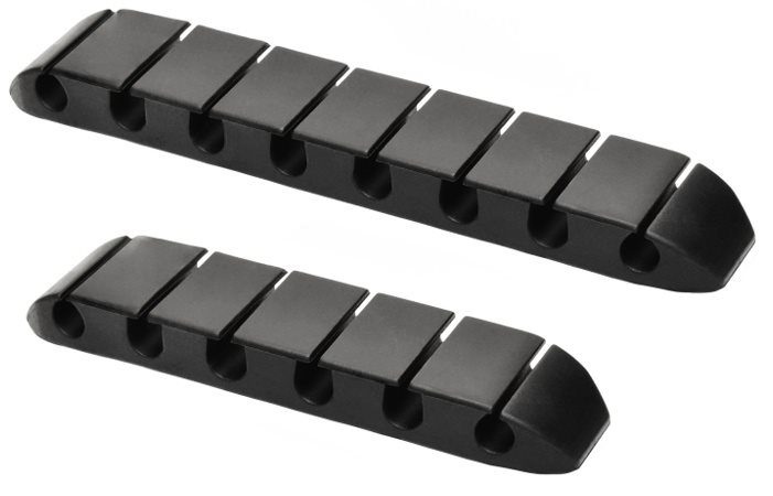 AlzaPower Long Cable Clips 2 Stück weiß
