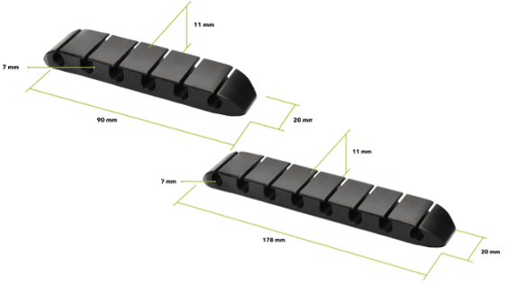 AlzaPower Long Cable Clips 2 pcs AlzaPower Long Cable Clips 2 pcs