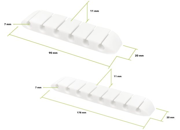 AlzaPower Long Cable Clips 2 pcs AlzaPower Long Cable Clips 2 pcs
