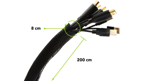 AlzaPower Velcrostrap+ Cable Tube