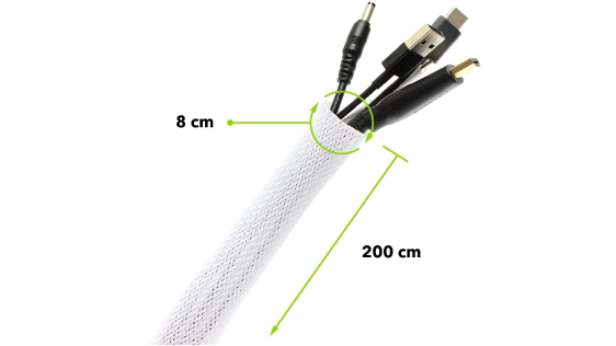 AlzaPower Velcrostrap+ Cable Tube
