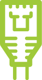 AlzaPower Core USB-A (M) für 3× USB-A (F) mit LAN