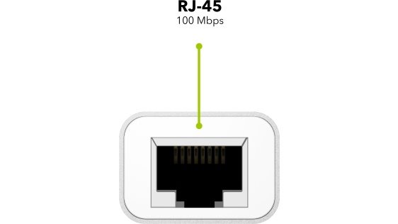 AlzaPower AluCore USB-C (M) für 3× USB-A (F) mit LAN