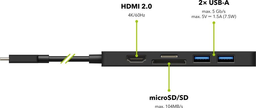 AlzaPower USB-C Dock Station 6-in-1
