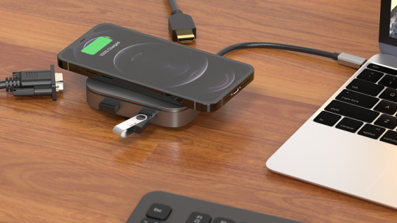 AlzaPower Metal USB-C Dock Cube 6in1 WF