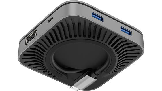 AlzaPower Metal USB-C Dock Cube 6in1 WF