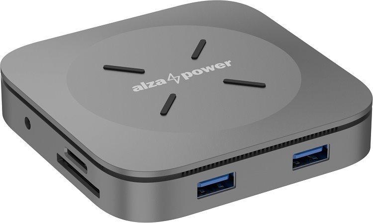 AlzaPower Metal USB-C Dock Cube 7in1 WF