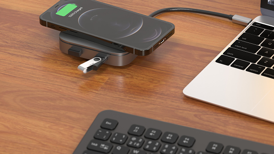 AlzaPower Metal USB-C Dock Cube 7in1 WF
