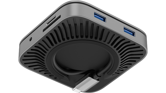 AlzaPower Metal USB-C Dock Cube 7in1 WF