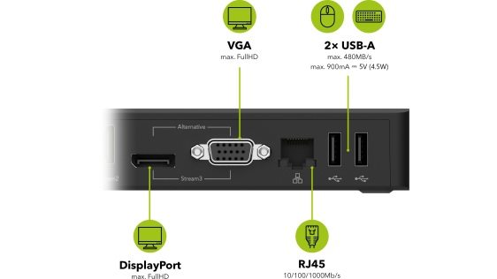 AlzaPower 18in1 Multifunktions-Dockingstation DS180 schwarz