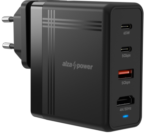 AlzaPower H100 Docking Station + PD Charge 74W schwarz AlzaPower H100 Docking Station + PD Charge 74W schwarz