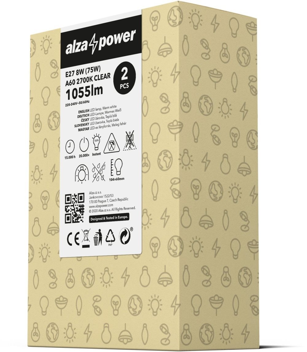 AlzaPower LED Classic Ambience 8W (75W) AlzaPower LED Classic Ambience 8W (75W)