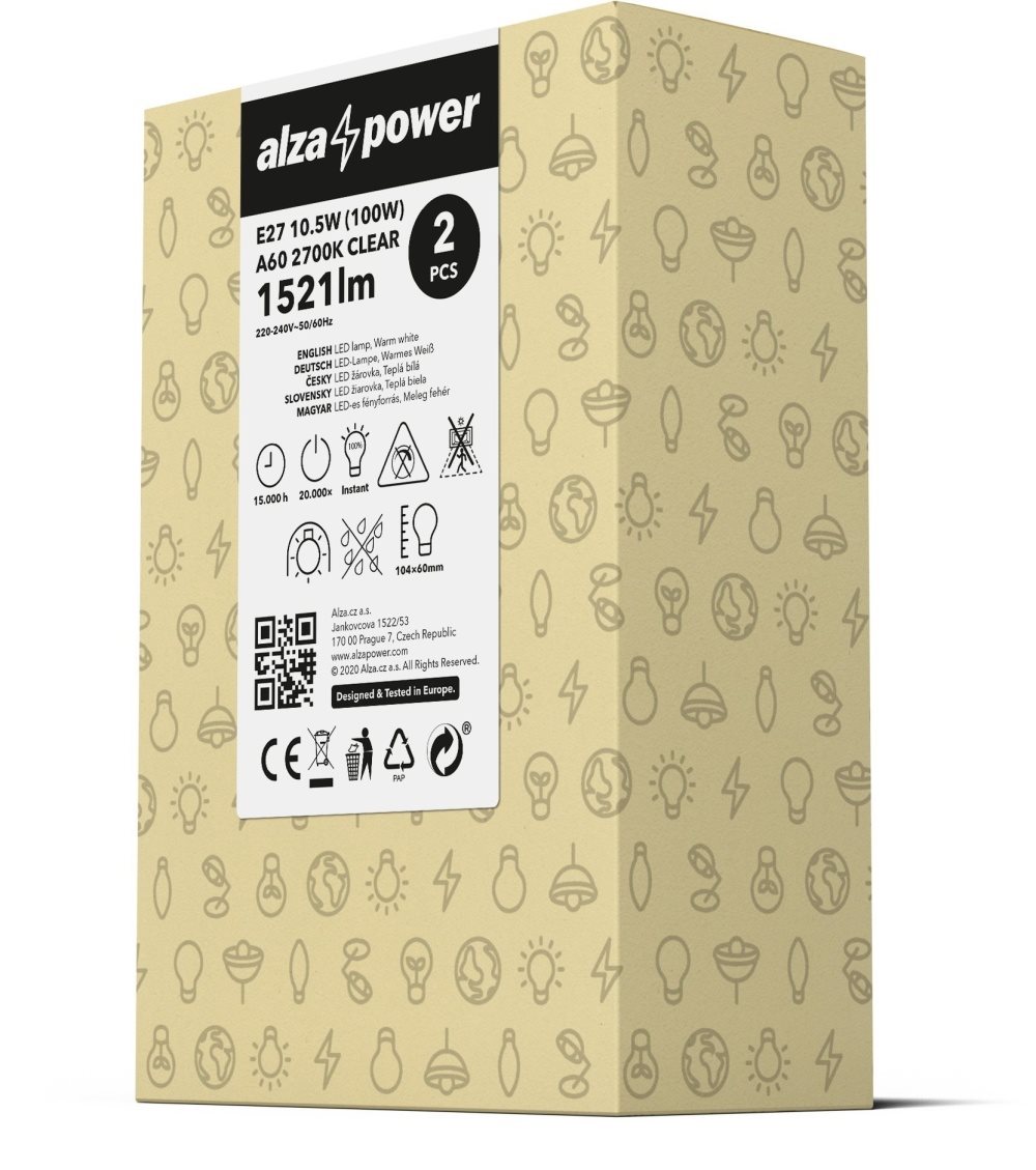 AlzaPower LED Classic Ambience 10,5W (100W)