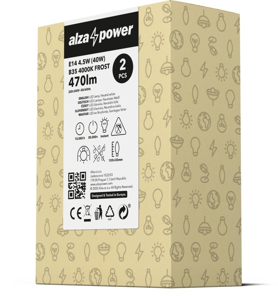 AlzaPower LED Essential 4,5W (40W)