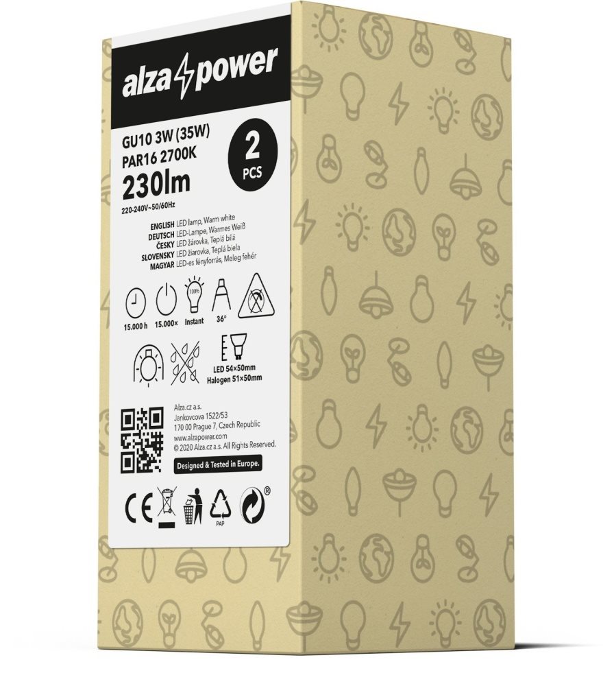AlzaPower LED Essential 3W (35W)