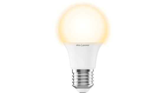 LED žiarovka Alza Power LED 9 – 60 W, E27, 2700K, 