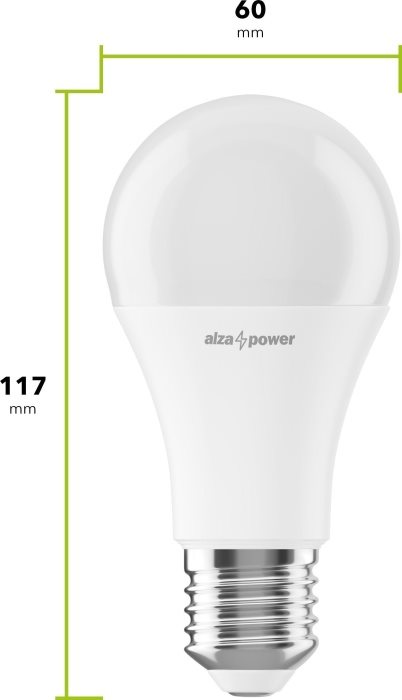 LED žiarovka Alza Power LED 12 – 80 W, E27, 2700K, 