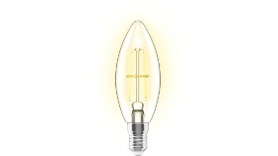 Žiarovka LED Alza Power LED 6 – 55 W, E14, 2700K, Filament, súprava 2 ks