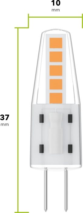 LED žiarovka Alza Power LED 1.8 – 20 W, G4, 2700K, set 2 ks