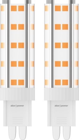 LED žiarovka Alza Power LED 4.2 – 40 W, G9, 2700K, set 2 ks