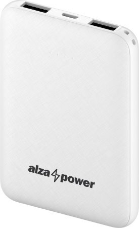 AlzaPower Onyx 5000mAh powerbank, fehér