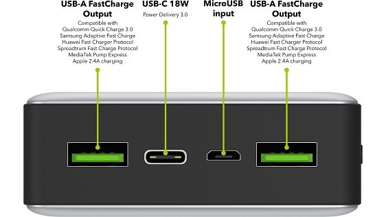 AlzaPower Ingot 20000mAh Quick Charge + PD3.0