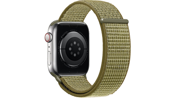 Eternico Airy für Apple Watch 42mm / 44mm / 45mm Grün Feige und Braun Rand