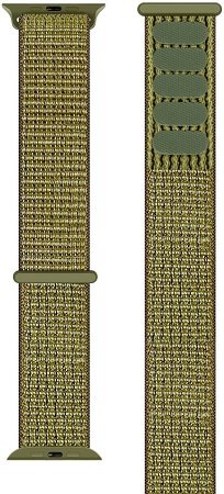 Eternico Airy für Apple Watch 42mm / 44mm / 45mm Grün Feige und Braun Rand