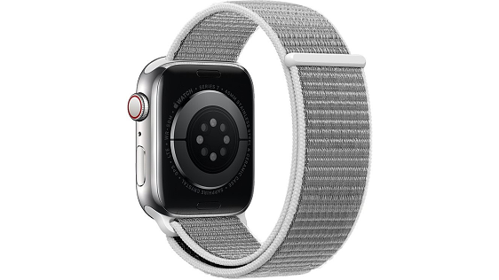 Eternico Airy für Apple Watch 38mm / 40mm / 41mm / 42mm Elefant Grau und Weiß Rand