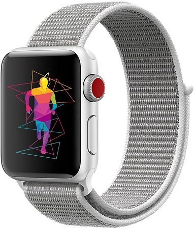 Eternico Airy pro Apple Watch 42mm / 44mm / 45mm Elephant Gray and White Edge