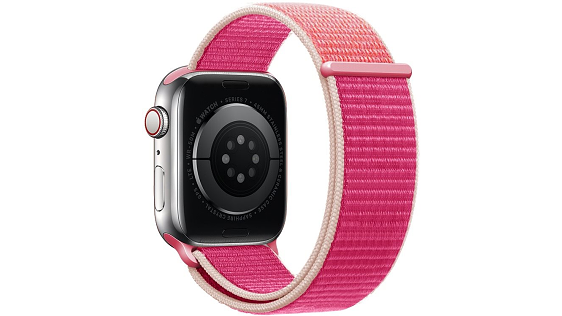 Eternico Airy für Apple Watch 38mm / 40mm / 41mm / 42mm Seide Rosa und Goldrand