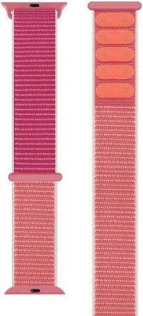 Eternico Airy für Apple Watch 38mm / 40mm / 41mm / 42mm Seide Rosa und Goldrand