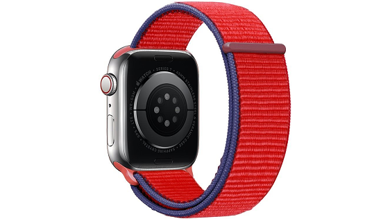 Eternico Airy für Apple Watch 42mm / 44mm / 45mm Chilly Rot und Blau Rand