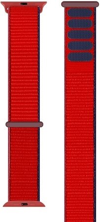 Eternico Airy für Apple Watch 42mm / 44mm / 45mm Chilly Rot und Blau Rand