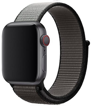 Eternico Airy pre Apple Watch 42 mm/44 mm/45 mm Elephant Gray and Black Edge
