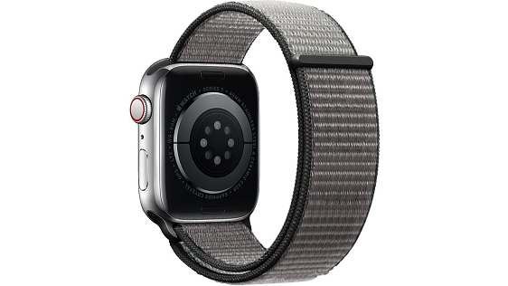 Eternico Airy pre Apple Watch 42 mm/44 mm/45 mm Elephant Gray and Black Edge