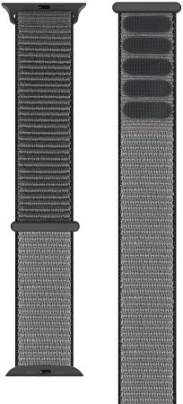Eternico Airy pre Apple Watch 42 mm/44 mm/45 mm Elephant Gray and Black Edge