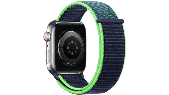 Eternico Airy für Apple Watch 42mm / 44mm / 45mm Nachtblau und Grüner Rand Eternico Airy für Apple Watch 42mm / 44mm / 45mm Nachtblau und Grüner Rand