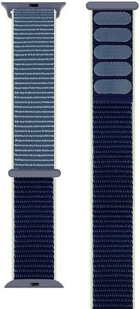 Eternico Airy für Apple Watch 42mm / 44mm / 45mm Aura Blau und Gold Edge