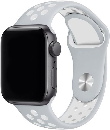 Eternico Sporty für Apple Watch 42mm / 44mm / 45mm Cloud Weiß und Grau Eternico Sporty für Apple Watch 42mm / 44mm / 45mm Cloud Weiß und Grau