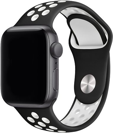 Eternico Sporty for Apple Watch 38mm / 40mm / 41mm Pure White and Black Eternico Sporty for Apple Watch 38mm / 40mm / 41mm Pure White and Black