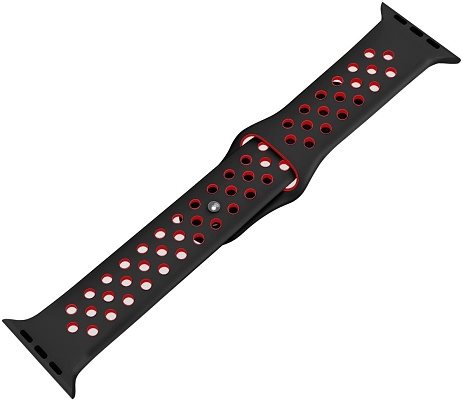 Eternico Sporty für Apple Watch 42mm / 44mm / 45mm Cool Lava und Schwarz Eternico Sporty für Apple Watch 42mm / 44mm / 45mm Cool Lava und Schwarz