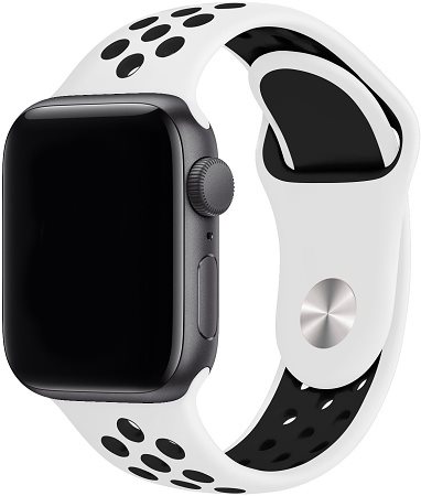 Eternico Sporty for Apple Watch 42mm / 44mm / 45mm Dark Gray and White Eternico Sporty for Apple Watch 42mm / 44mm / 45mm Dark Gray and White