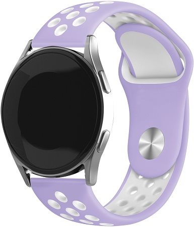Eternico Sporty Universal Schnellspanner 22mm Reinweiß und Lila Eternico Sporty Universal Schnellspanner 22mm Reinweiß und Lila