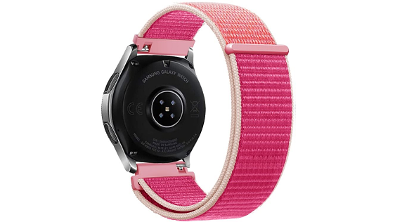 Eternico Airy Universal Quick Release 20mm ​Silk Pink and Gold Edge