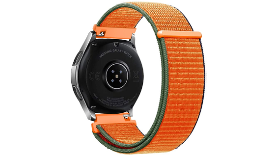 Eternico Airy Universal Quick Release 20mm Coral Orange and Brown Edge Eternico Airy Universal Quick Release 20mm Coral Orange and Brown Edge