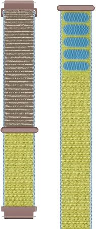 Eternico Airy Universal Quick Release 22mm Biscuit Gold and Blue Edge Eternico Airy Universal Quick Release 22mm Biscuit Gold and Blue Edge