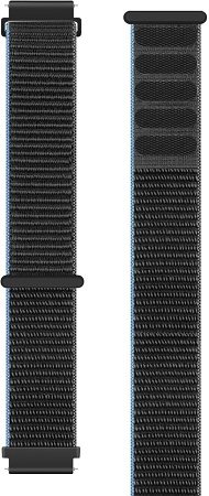 Eternico Airy Universal Quick Release 22mm Deep Black and Gray Edge