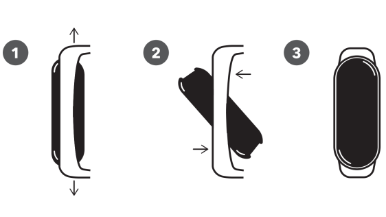 Armband Eternico Airy für Xiaomi Mi Band 5 / 6 / 7 Cloud White 