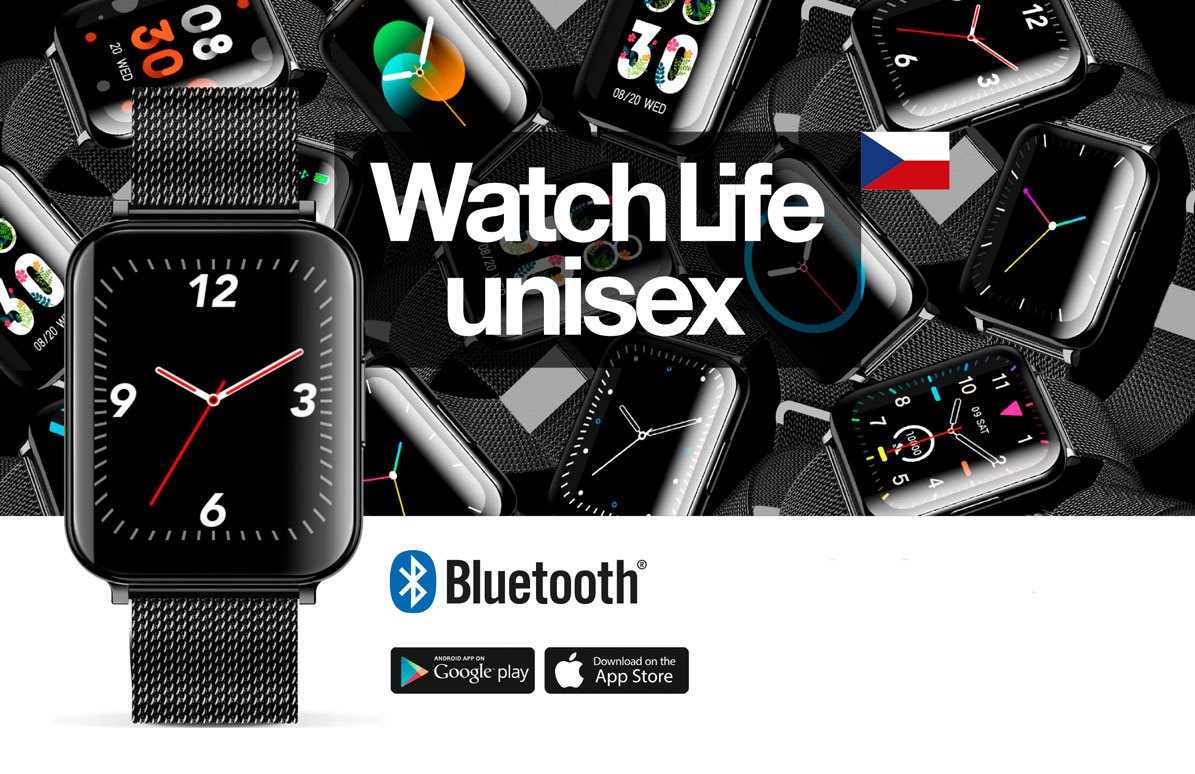 Smartwatch - Aligator Watch Life in black design
